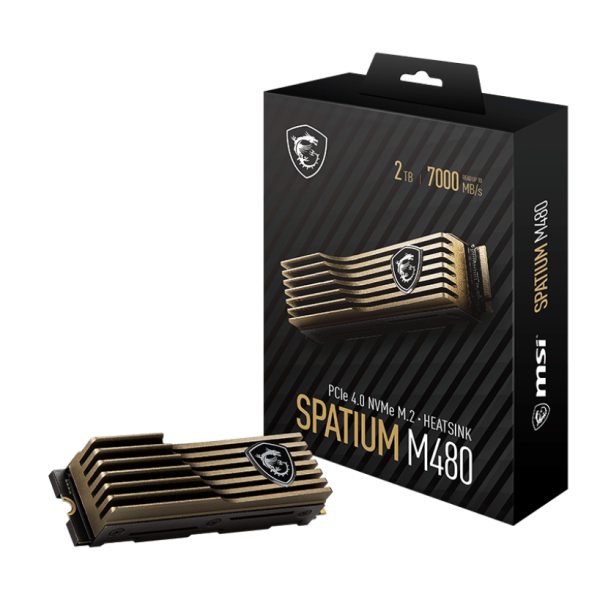 MSI SSD 2TO SPATIUM M480 PCIe 4.0 NVMe M.2 HS