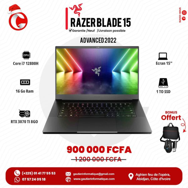 Découvrez la puissance du gaming avec le Razer Blade 15 Advanced 2022 !