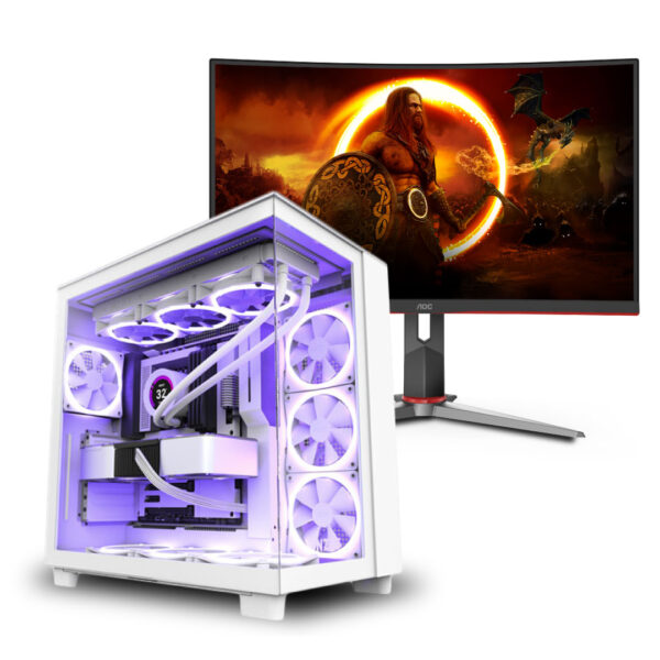 GAMER BUREAU ASUS PRIME Z790-P-CORE I9-14900K-64Go RAM-2To SSD-RTX 5080 16Go-Ecran AOC 32 Incurvé-WIND 10 PRO