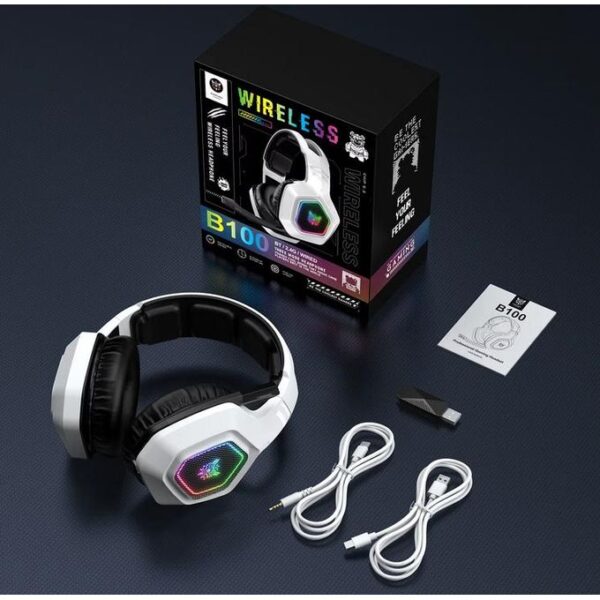 Onikuma Casque Gamer Sans fil - B100- tri mode, reduction de bruit