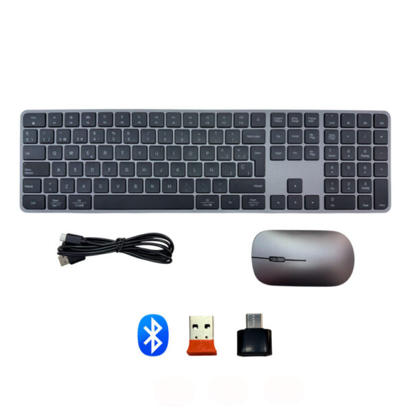 Souris et clavier sans fil Bluetooth Meetion IKEY C230 -  blanc