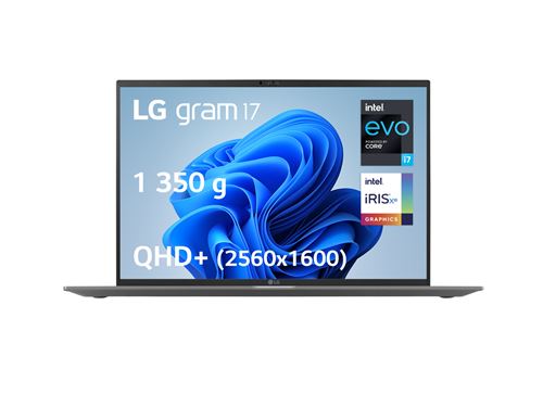 PC Portable LG Gram 17Z90R-AD7CF 17" Intel Evo Core i7 32 Go RAM 2 To SSD Gris Charbon