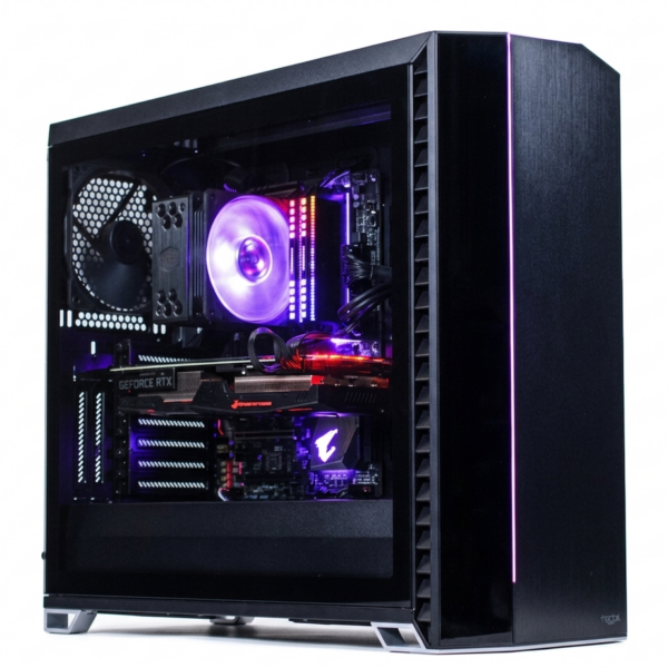 Boitier Gaming WJCOOLMAN Black 35 Noir Gameur PC Case 7 Fans