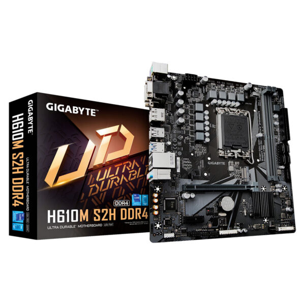 Carte mère Gigabyte H610M S2H DDR4 – Intel Core 12ème génération