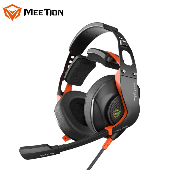 Casque Gamer rétroéclairé RVB Meetion MT – HP099 avec micro / Noir