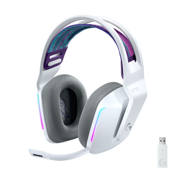 Casque gameur sans fil – Logitech G G733 – Blanc