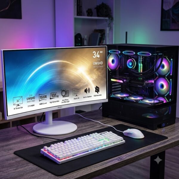 Gamer core i9-14900K / RTX 5060Ti – 16 Giga / 64 Giga DDR5 + Ecran MSI 34